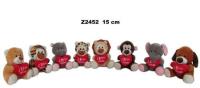 Opakowanie Zwierzęta z sercem 15cm MIX