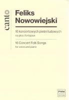 Okładka książki 16 koncertowych pieśni ludowych