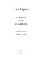 Okładka książki 20 poesie. 20 wierszy