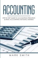Okładka książki Accounting: Step by Step Guide to Accounting Principles & Basic Accounting for Small Business 1