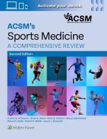 Okładka książki ACSM's Sports Medicine (American College of Sports Medicine)