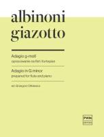 Okładka książki Adagio g-moll na flet i fortepian