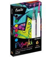 Airbrush markery wymienne 6 kolorów. Wydawca: Fiorello. SmakLiter.pl Opakowanie Airbrush markery wymienne 6 kolorów