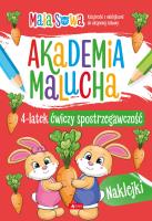 Akademia malucha. 4latek ćwiczy spostrzegawczość. Autor: pracaz biorowa. SmakLiter.pl Okładka książki Akademia malucha. 4latek ćwiczy spostrzegawczość