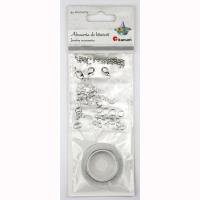 Opakowanie Akcesoria do biżuterii srebrne 94el