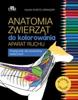 Anatomia zwierząt do kolorowania. Aparat ruchu. Autor: Purzyc-Orwaszer H.. SmakLiter.pl Okładka książki Anatomia zwierząt do kolorowania. Aparat ruchu
