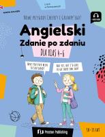 Okładka książki Angielski dla klas 4–6. Zdanie po zdaniu