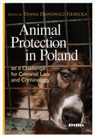 Okładka książki Animal Protection in Poland