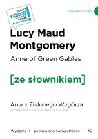 Anne of Green Gables / Ania z Zielonego Wzgórza z podręcznym słownikiem angielsko-polskim. Autor: Montgomery Lucy Maud. SmakLiter.pl Okładka książki Anne of Green Gables / Ania z Zielonego Wzgórza z podręcznym słownikiem angielsko-polskim