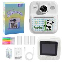 Opakowanie Aparat z drukarką termiczną 3 rolki biały panda