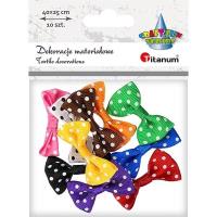 Opakowanie Aplikacje materiałowe kokardki 40x25mm 10szt
