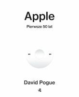 Okładka książki Apple. Pierwsze 50 lat