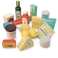 Artykuły spożywcze drewniane. Wydawca: Tender Leaf Toys. SmakLiter.pl Opakowanie Artykuły spożywcze drewniane