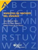 Okładka książki Aspectos de sintaxis del espanol