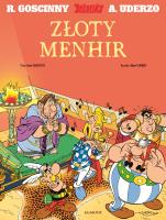 Asteriks. Złoty Menhir. Autor: René Goscinny, Albert Uderzo. SmakLiter.pl Okładka książki Asteriks. Złoty Menhir