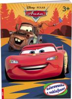 Auta. Kolorowanka z naklejkami. Autor:   Praca zbiorowa. SmakLiter.pl Okładka książki Auta. Kolorowanka z naklejkami