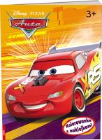 Okładka książki Auta. Kolorowanka z Naklejkami