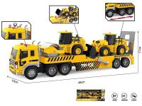 Opakowanie Auto ciężarowe z lawetą i 2 koparkami 1:16