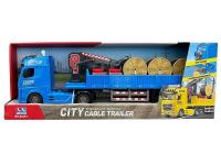Opakowanie Auto ciężarowe z lawetą i dźwigiem 63,5x23x12cm
