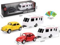 Opakowanie Auto metalowe z przyczepą MIX