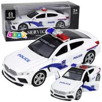 Opakowanie Auto policyjne światło + dźwięk białe