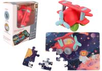 Opakowanie Auto puzzle Przygoda drogowa samolot