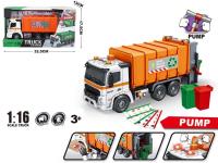 Opakowanie Auto Śmieciarka 1:16 światło dźwięk open box rozm