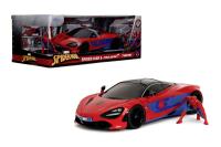 Opakowanie Auto Spider-Man metalowe McLaren 720S 1:24 z figurką