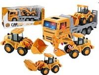 Opakowanie Auto z lawetą i pojazdem budowlany