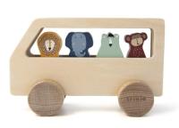 Autobus drewniany dla zwierząt. Wydawca: Trixie Baby. SmakLiter.pl Opakowanie Autobus drewniany dla zwierząt