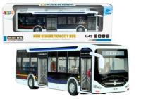 Opakowanie Autobus elektryczny miejski metalowy biały 1:42