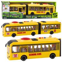 Autobus przegubowy otwierane drzwi światło dźwięk. Wydawca: Leantoys. SmakLiter.pl Opakowanie Autobus przegubowy otwierane drzwi światło dźwięk