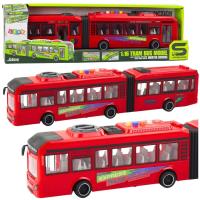 Autobus przegubowy otwierane drzwi światło dźwięk. Wydawca: Leantoys. SmakLiter.pl Opakowanie Autobus przegubowy otwierane drzwi światło dźwięk