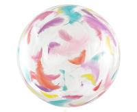 Opakowanie Balon Aqua kryształowy kolorowe piórka