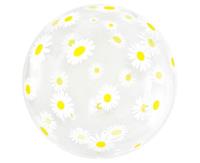 Opakowanie Balon Aqua kryształowy stokrotki 51cm