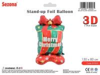 Opakowanie Balon Boże Narodzenie Prezent 150x80cm