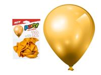 Opakowanie Balon dmuchany metal złoty 26cm 12szt