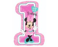 Balon foliowy 1st Birthday Minnie Mouse. Wydawca: AMSCAN. SmakLiter.pl Opakowanie Balon foliowy 1st Birthday Minnie Mouse