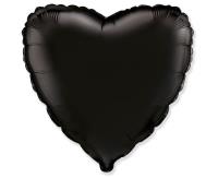 Opakowanie Balon foliowy 46cm Serce czarne