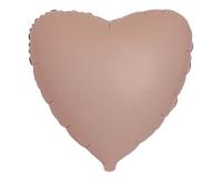 Opakowanie Balon foliowy 46cm Serce matowe Vintage Rose