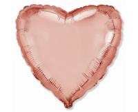 Opakowanie Balon foliowy 46cm Serce różowo-złote