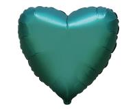 Opakowanie Balon foliowy 46cm Serce satynowe zielone