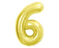 Opakowanie Balon foliowy B&C 6 Light gold 85cm