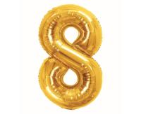 Opakowanie Balon foliowy B&C 8 Royal gold 85cm