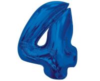 Opakowanie Balon foliowy B&C Cyfra 4 niebieska 92cm