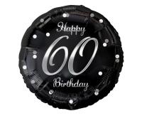 Opakowanie Balon foliowy B&C Happy 60 Birthday czarny 45cm
