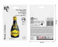 Opakowanie Balon foliowy B&C Szampan Celebrate 35x76cm