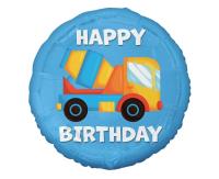 Opakowanie Balon foliowy Betoniarka Happy Birthday 45cm