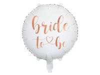 Opakowanie Balon foliowy Bride to be biały 45cm