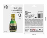 Opakowanie Balon foliowy Butelka Szampana 73x31cm